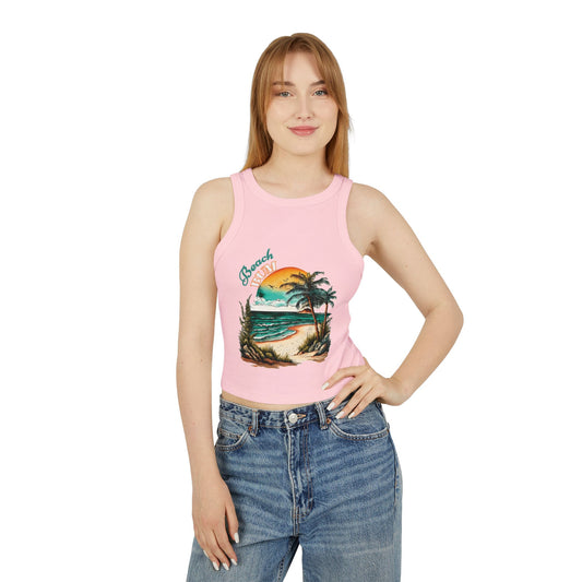 Beach Bum Cropped Tank Top