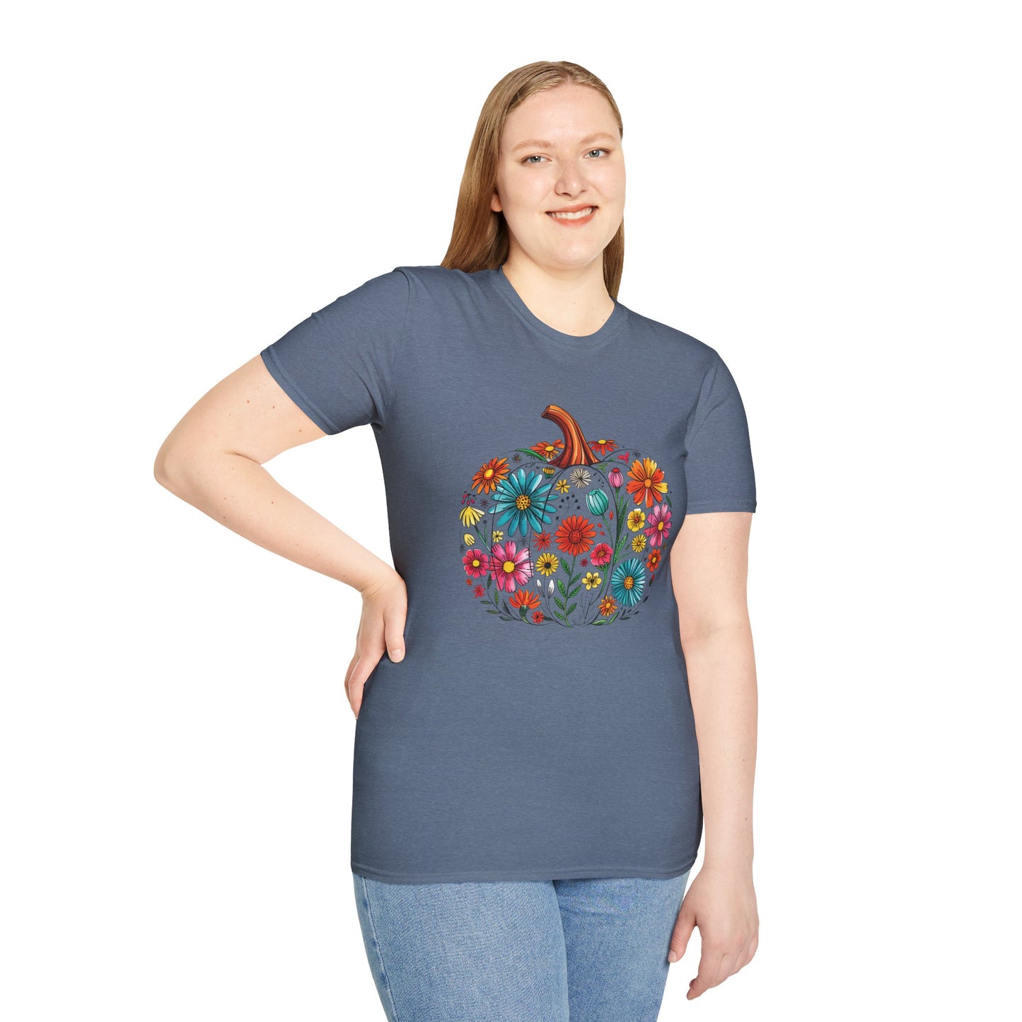 Floral Pumpkin T-Shirt