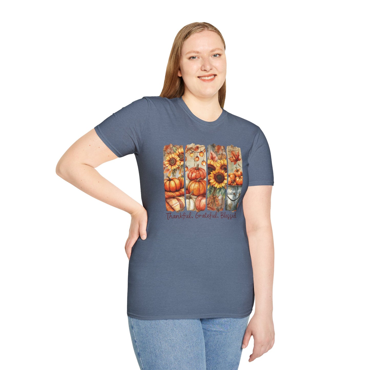 Thankful Grateful Blessed Fall T-Shirt