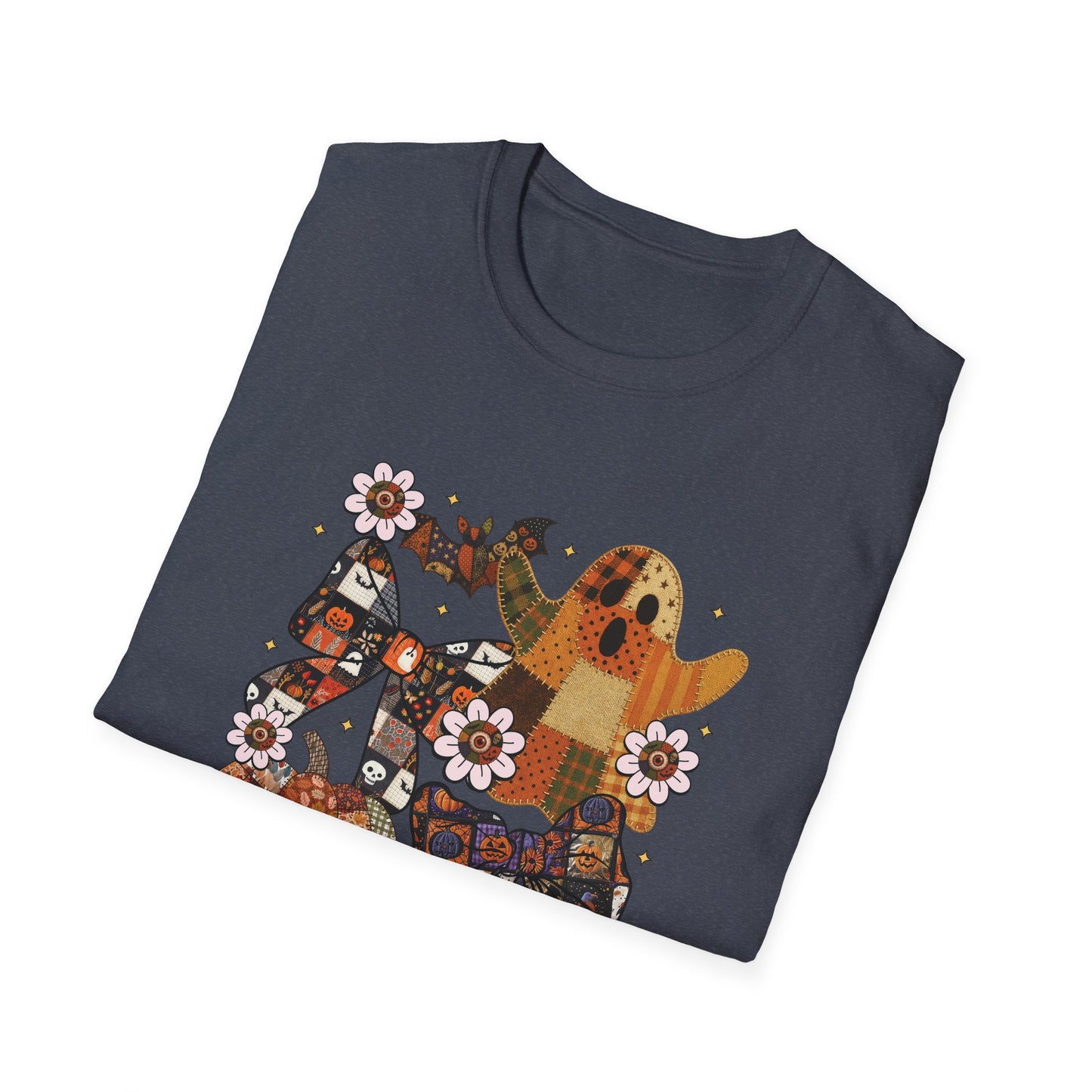 Fall Halloween Patchwork Tee Unisex T-Shirt