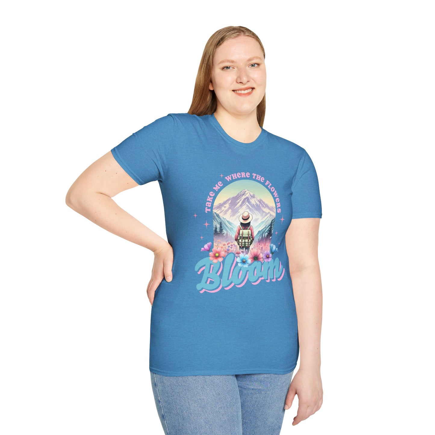 Blooming Adventure Unisex T-Shirt - Nature Lover's Gift, Boho Style Shirt