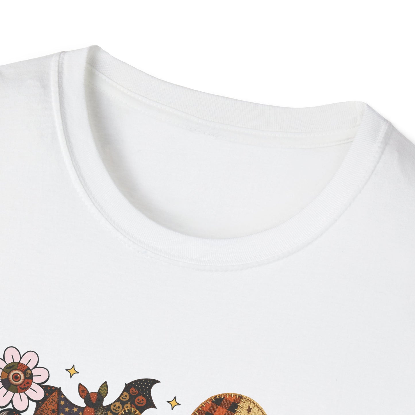 Fall Halloween Patchwork Tee Unisex T-Shirt