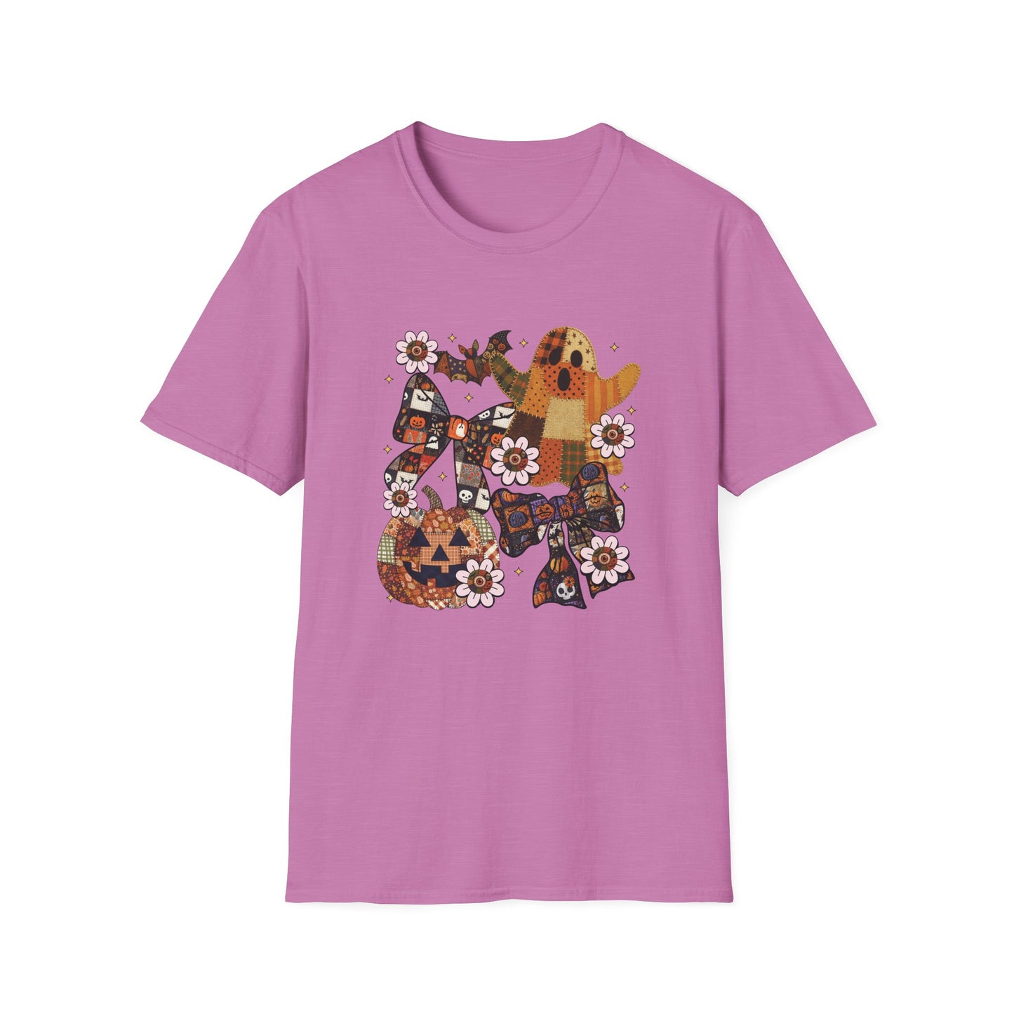 Fall Halloween Patchwork Tee Unisex T-Shirt