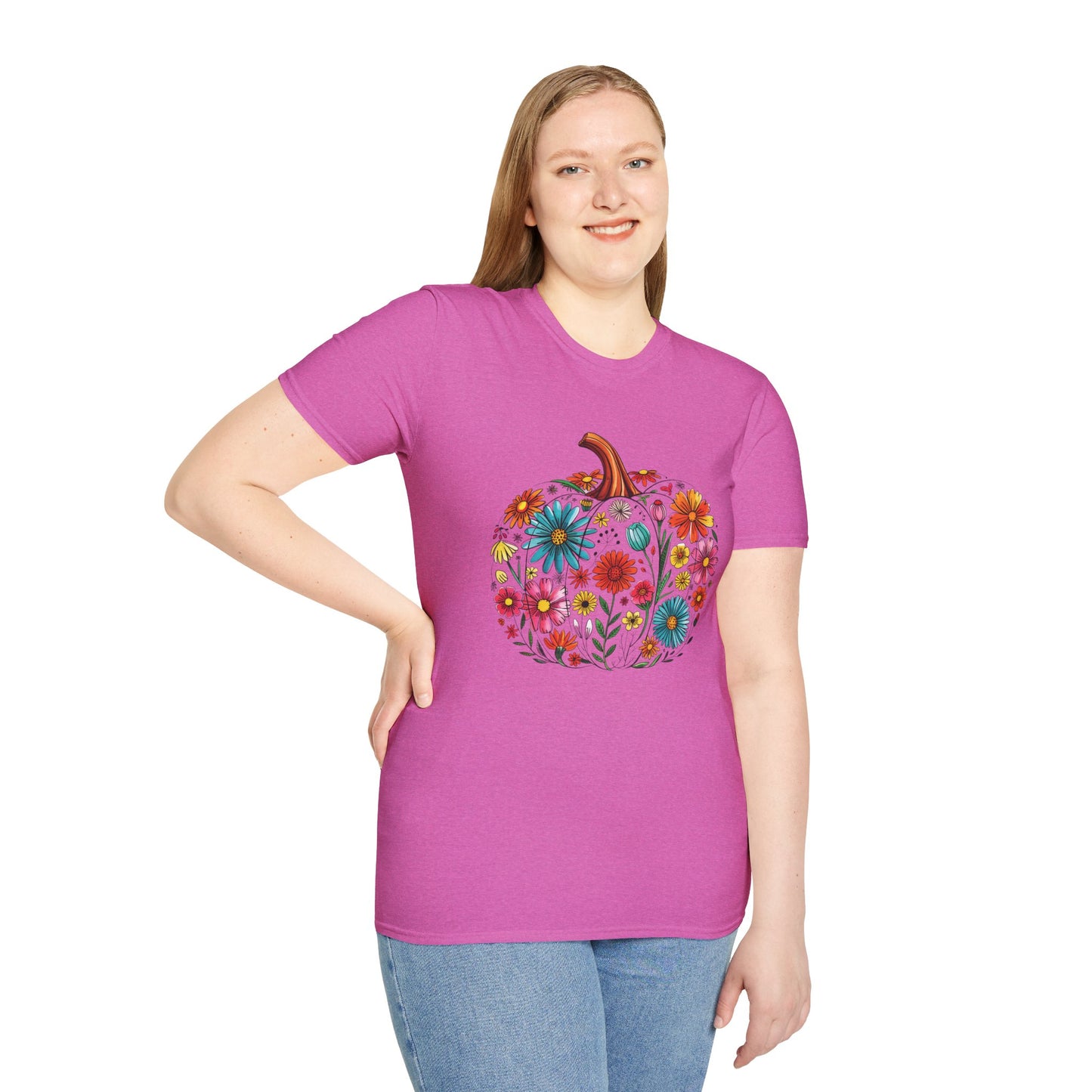 Floral Pumpkin T-Shirt