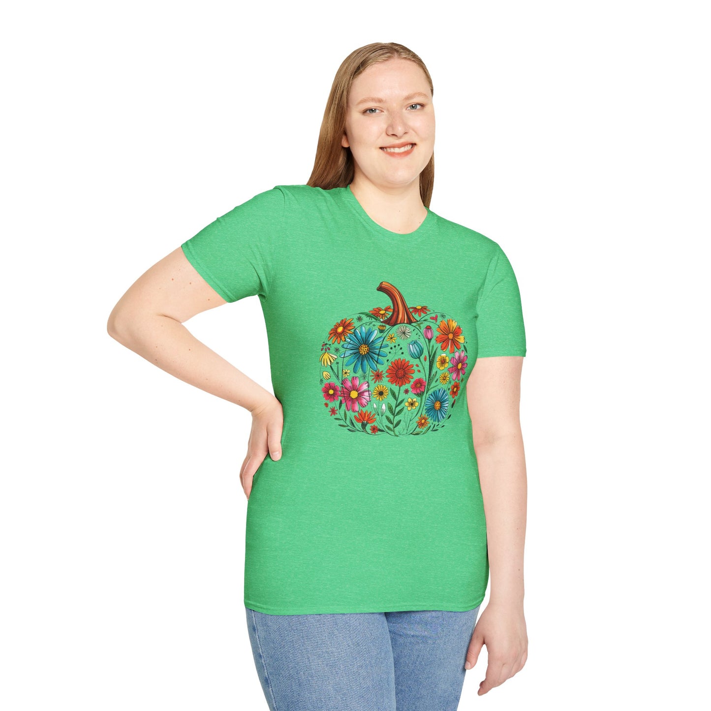 Floral Pumpkin T-Shirt