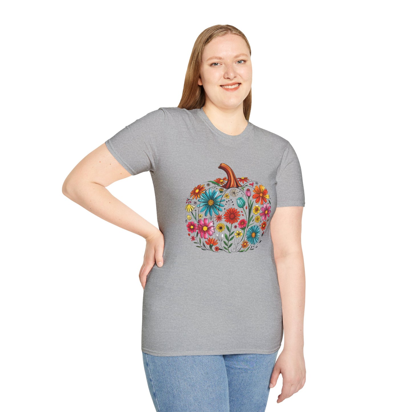 Floral Pumpkin T-Shirt