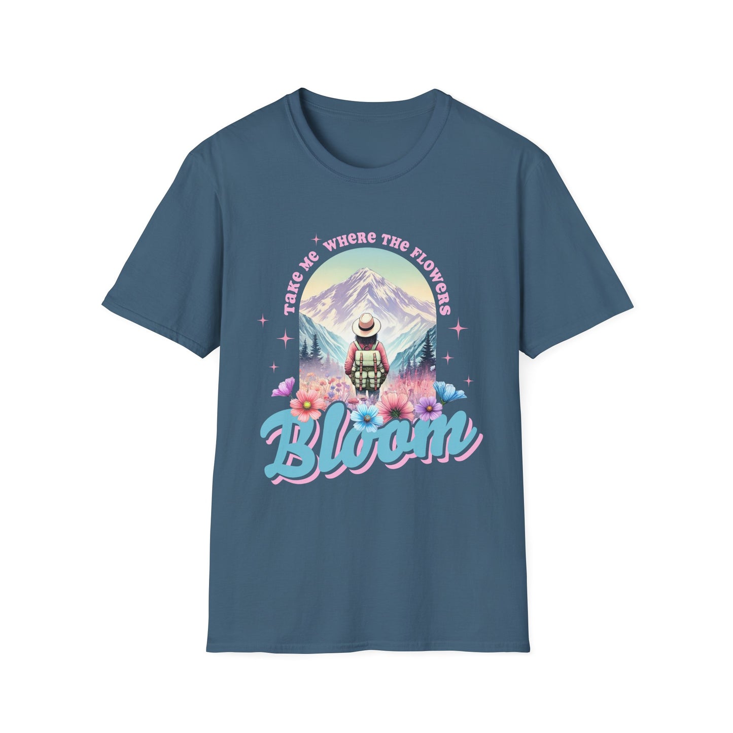 Blooming Adventure Unisex T-Shirt - Nature Lover's Gift, Boho Style Shirt