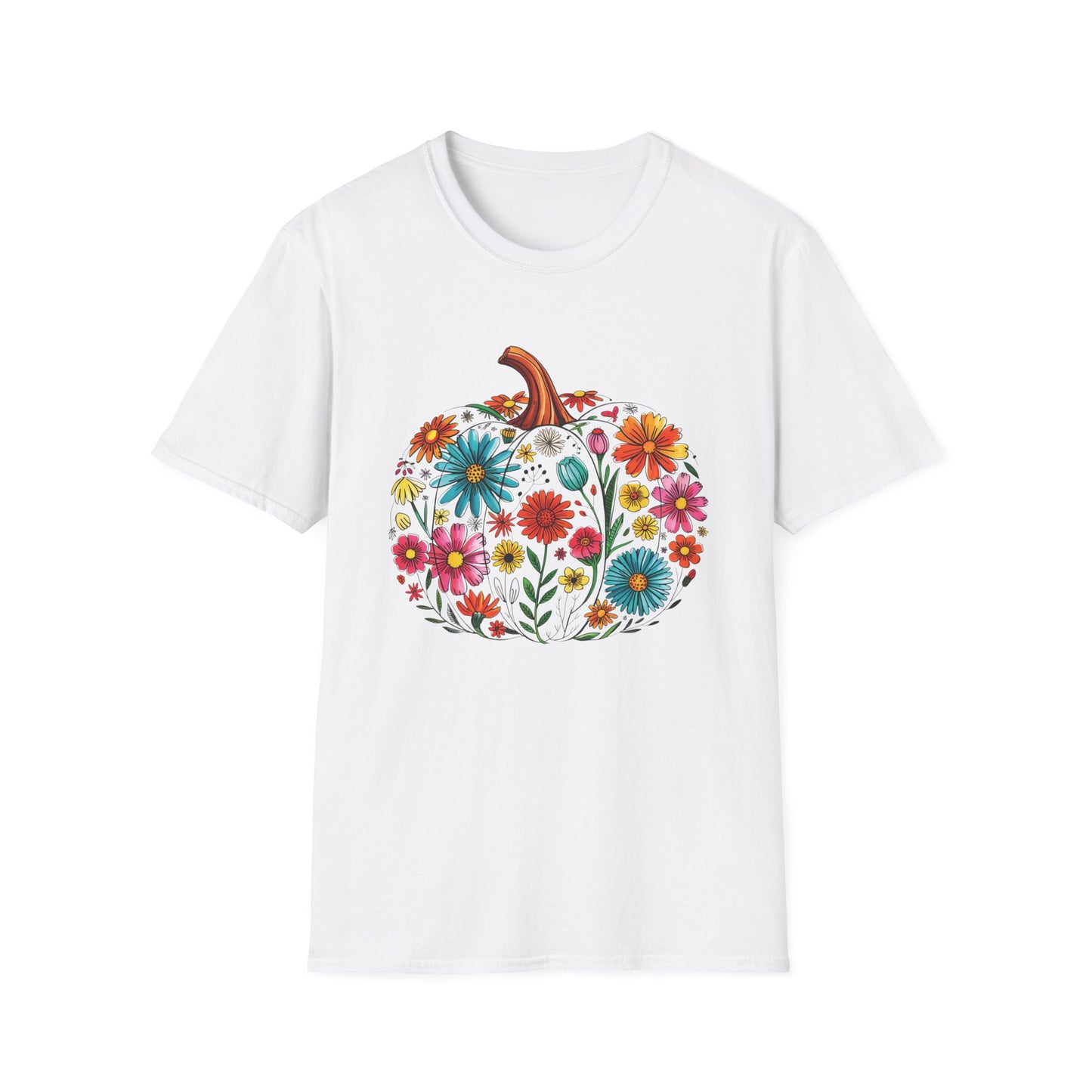 Floral Pumpkin T-Shirt
