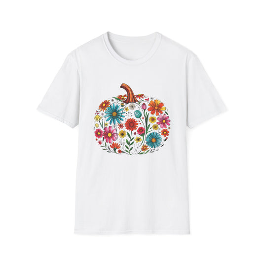 Floral Pumpkin T-Shirt