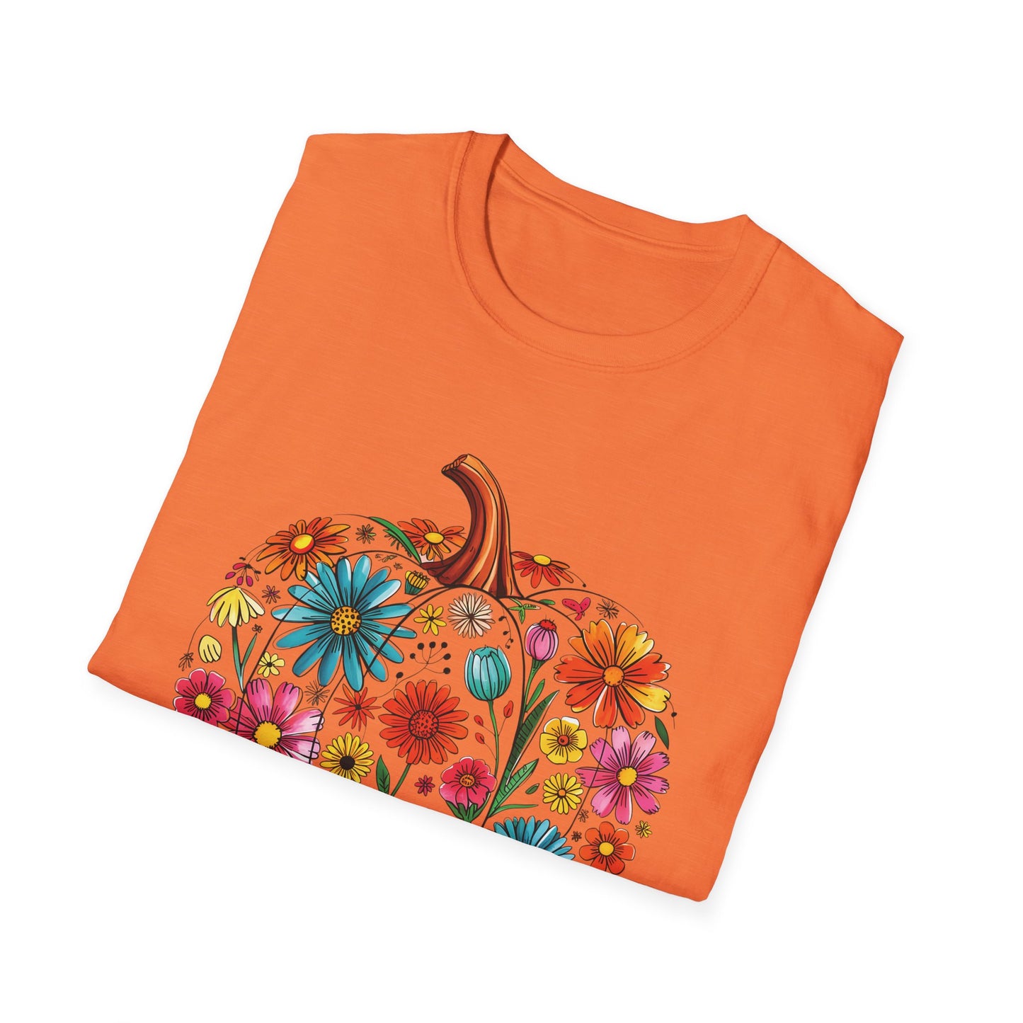 Floral Pumpkin T-Shirt