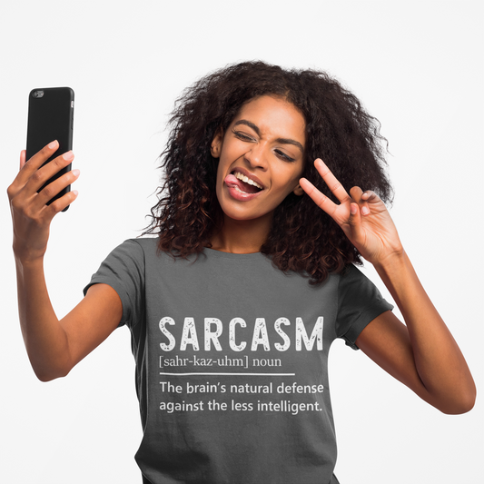 Sarcasm Definition Women's Tee, Funny Graphic T-Shirt, Humor Gift for Her, Softstyle Top, Sarcastic Quote Shirt