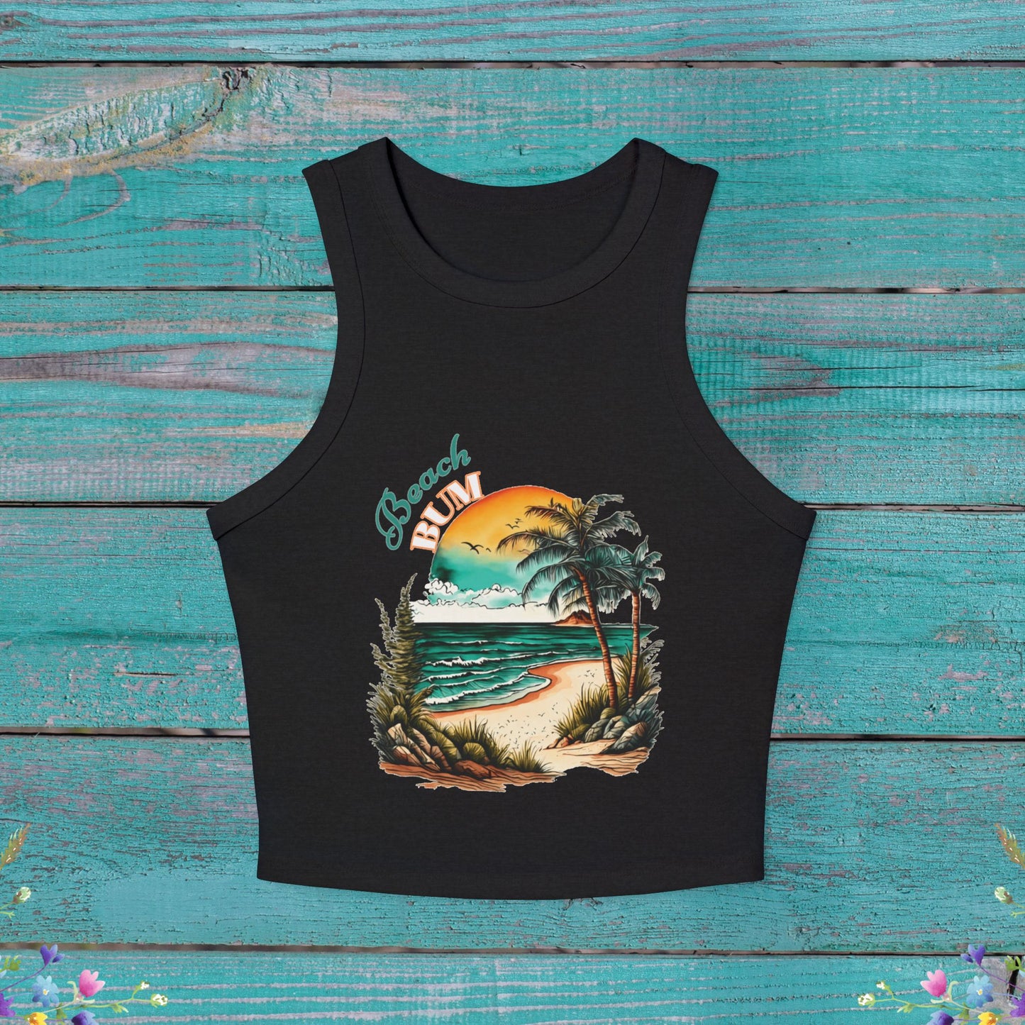 Beach Bum Cropped Tank Top
