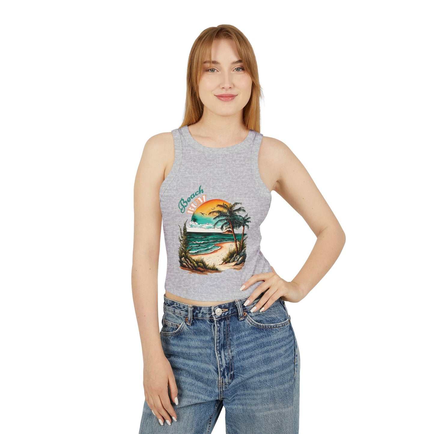 Beach Bum Cropped Tank Top
