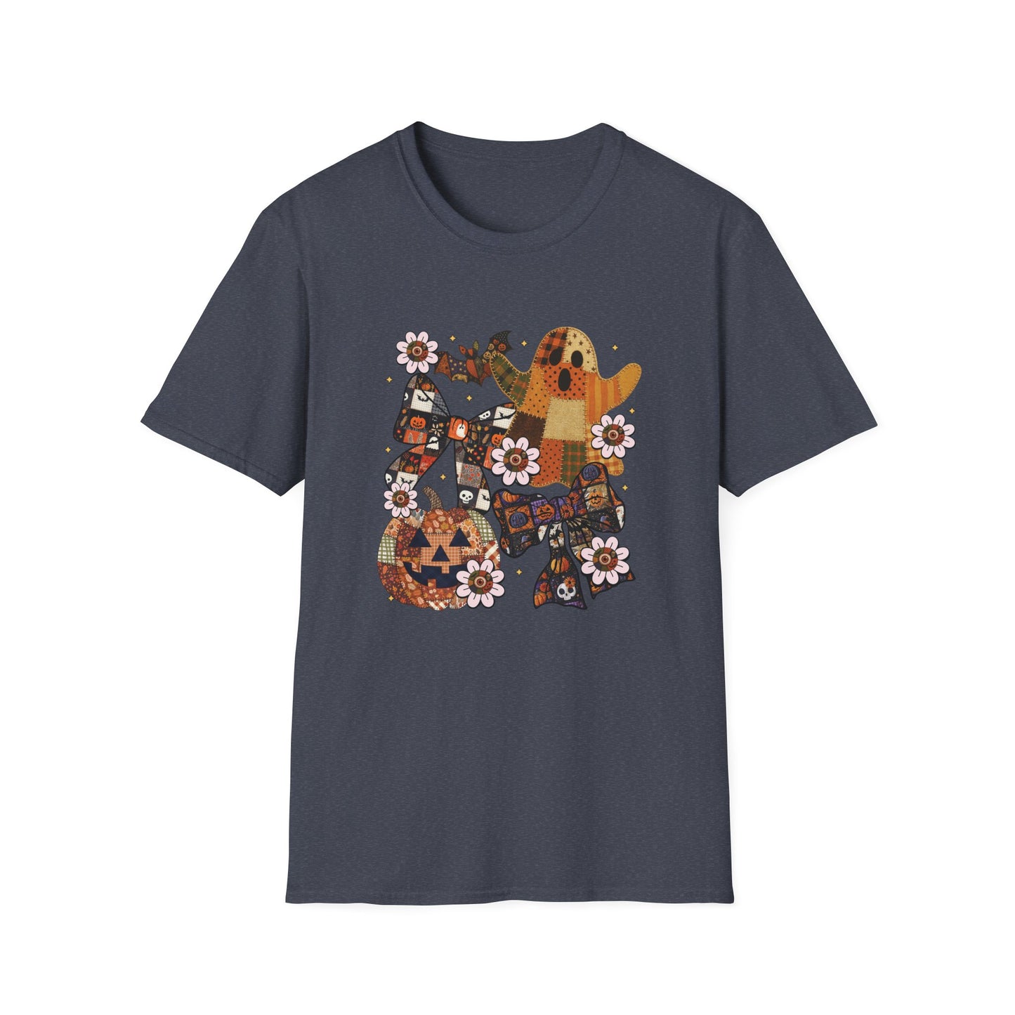 Fall Halloween Patchwork Tee Unisex T-Shirt