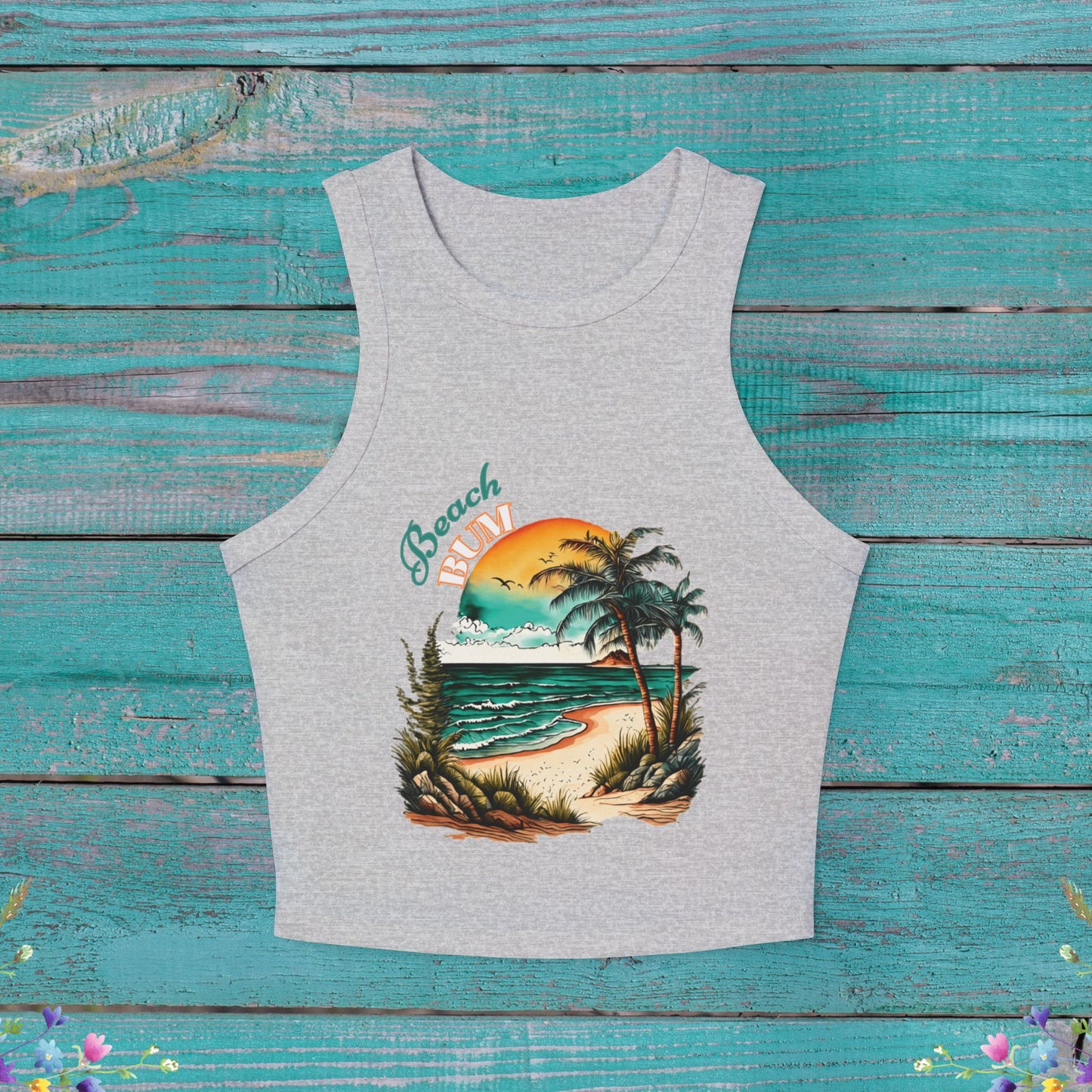 Beach Bum Cropped Tank Top