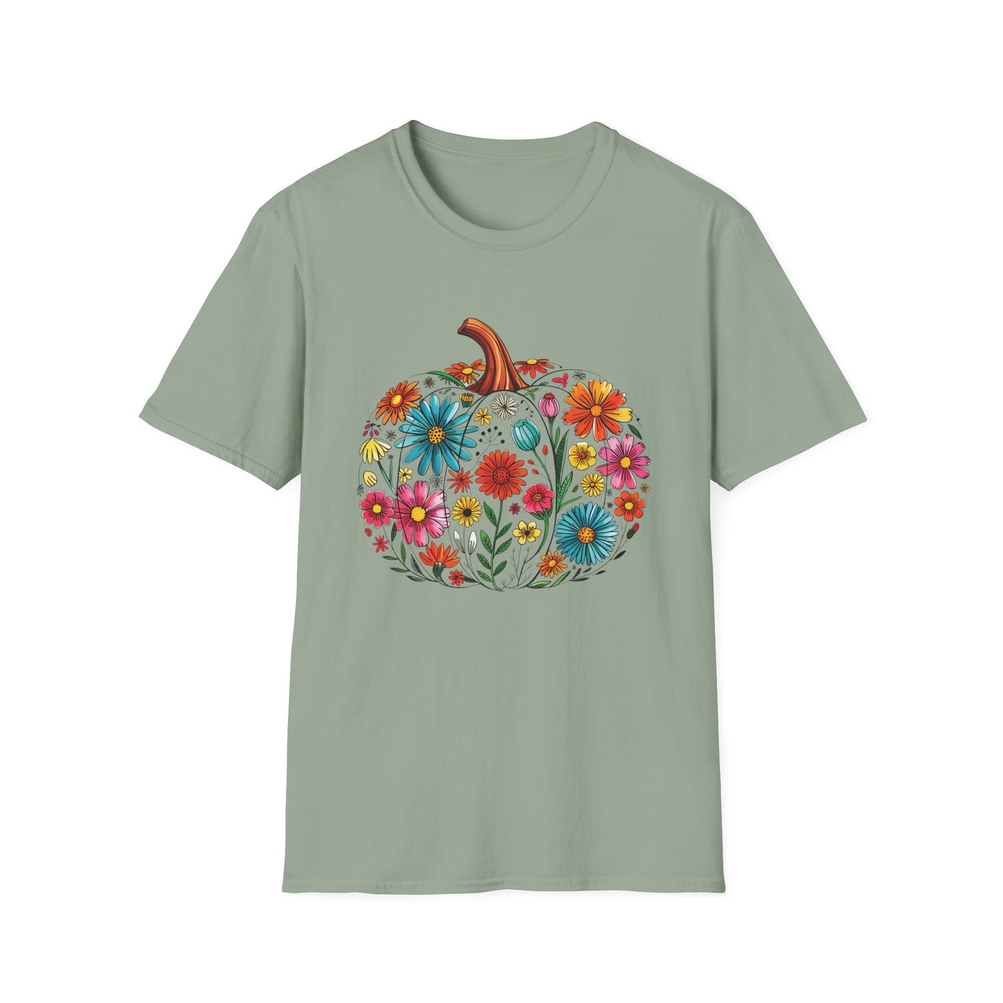 Floral Pumpkin T-Shirt