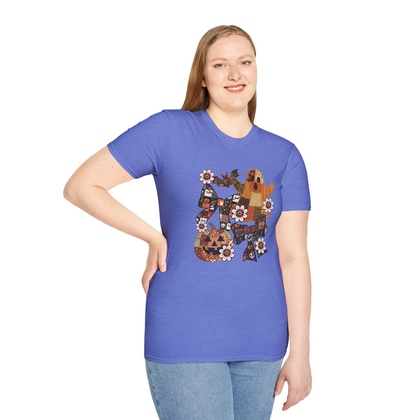 Fall Halloween Patchwork Tee Unisex T-Shirt