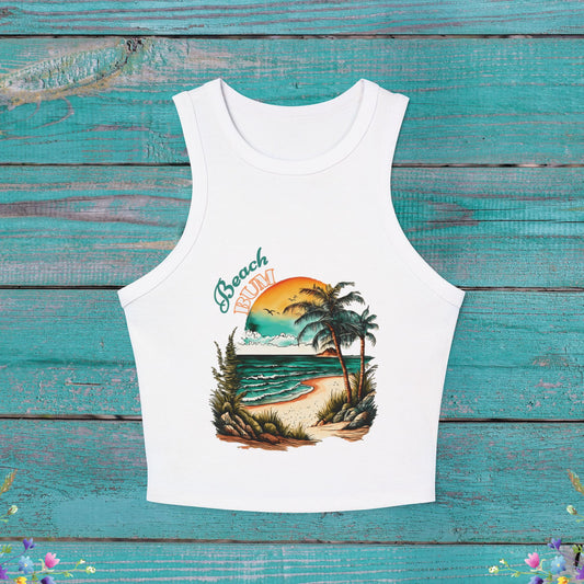 Beach Bum Cropped Tank Top