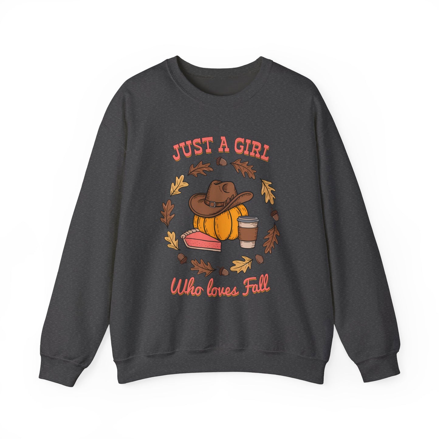 Fall Vibes Crewneck Sweatshirt, Cozy Sweatshirt for Girls, Autumn Fashion, Pumpkin Spice Sweatshirt, Fall Apparel, Perfect for Thanksgiving
