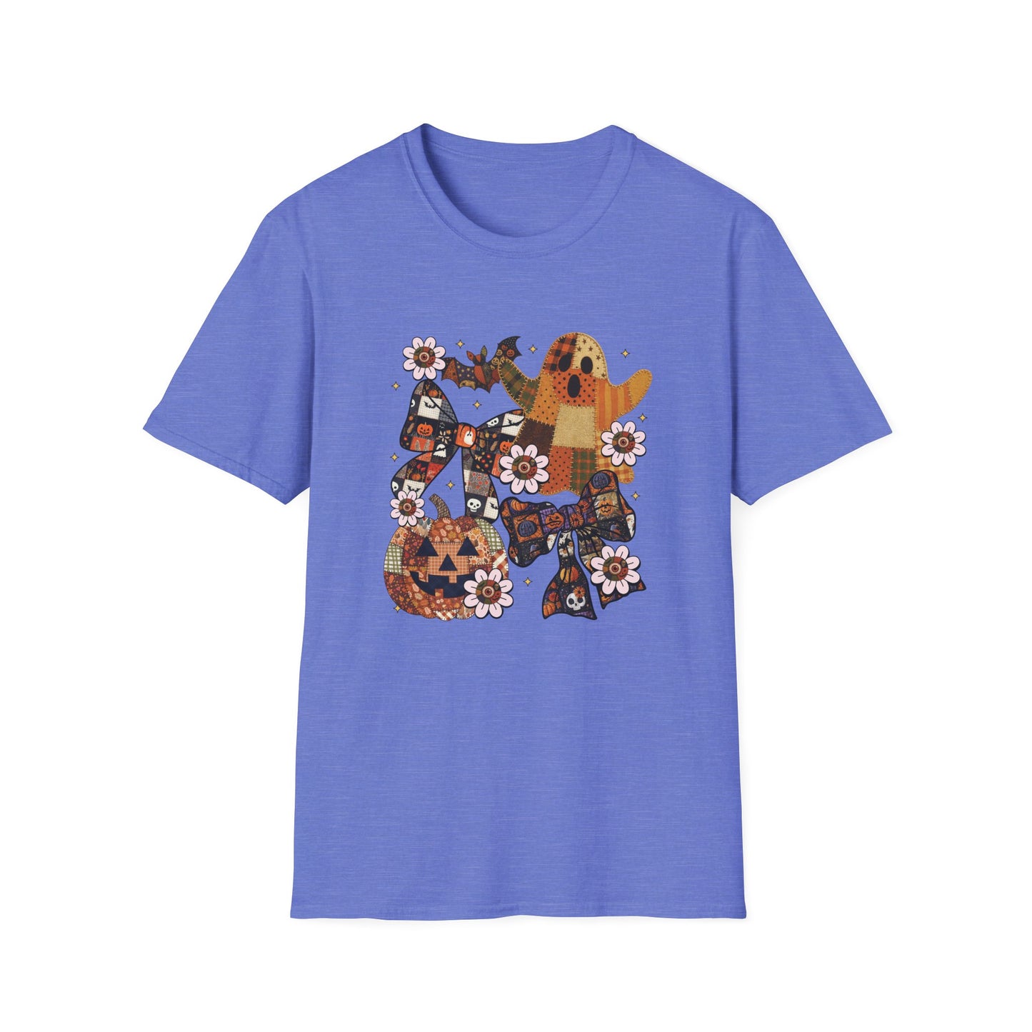 Fall Halloween Patchwork Tee Unisex T-Shirt