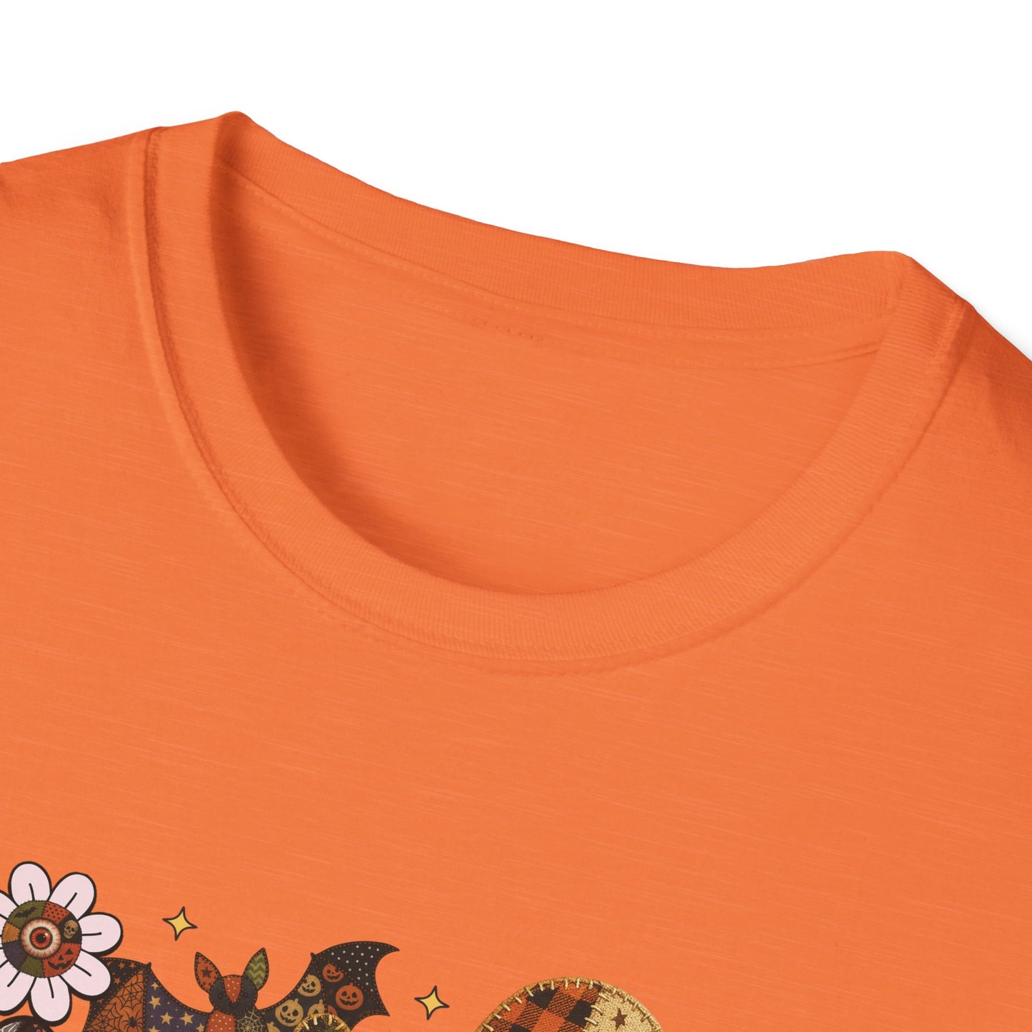 Fall Halloween Patchwork Tee Unisex T-Shirt