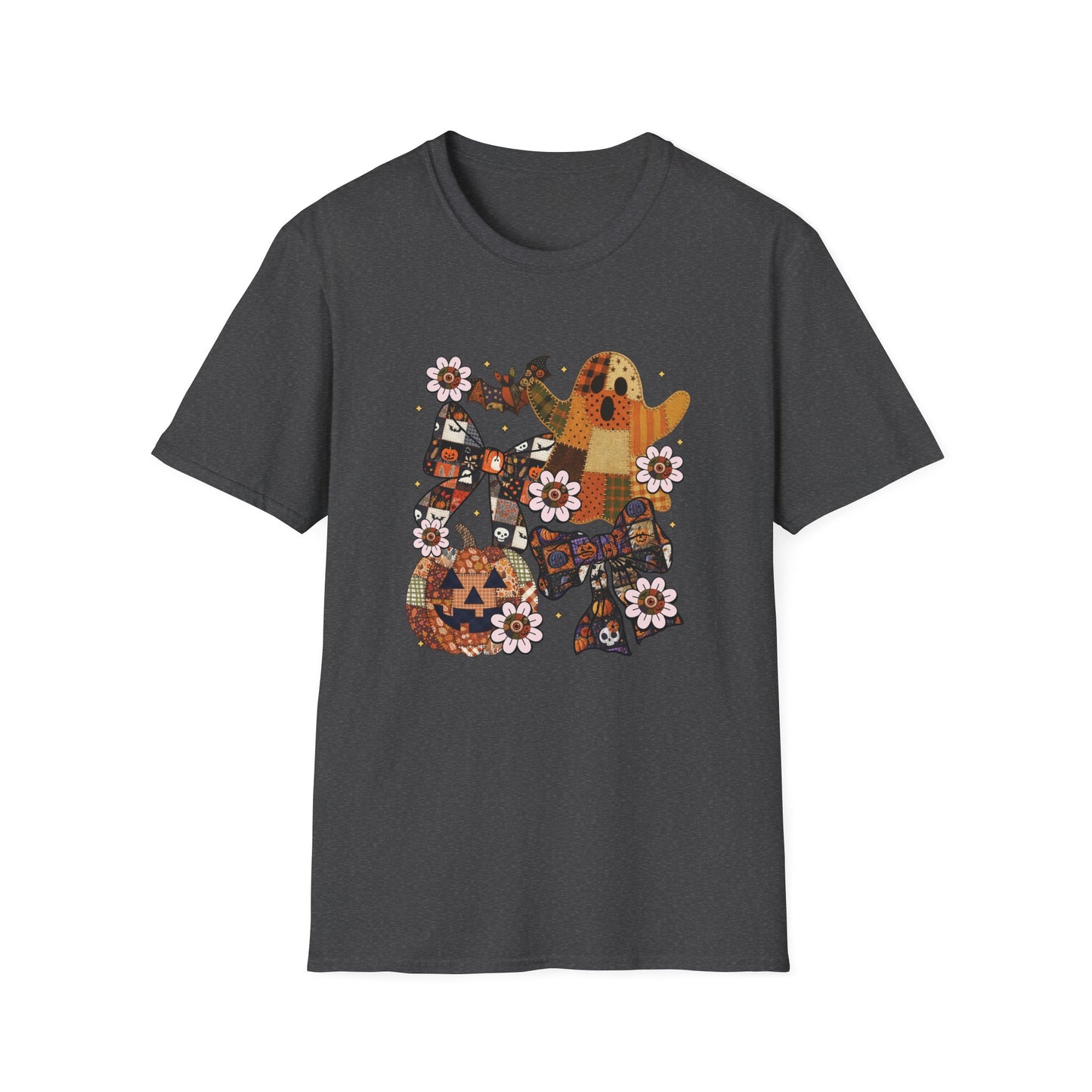 Fall Halloween Patchwork Tee Unisex T-Shirt