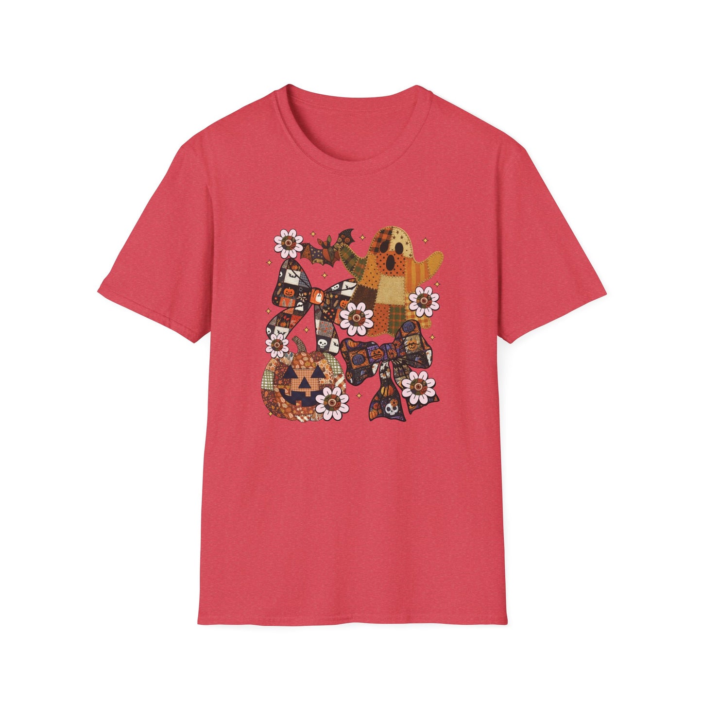 Fall Halloween Patchwork Tee Unisex T-Shirt