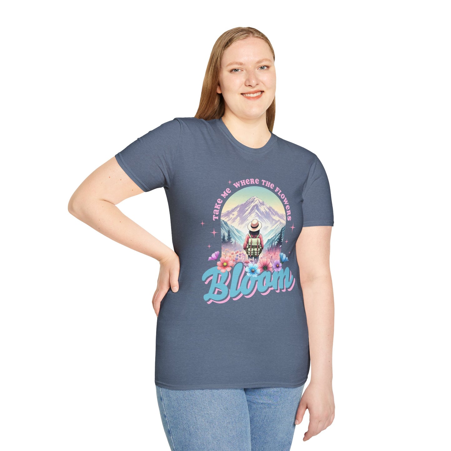 Blooming Adventure Unisex T-Shirt - Nature Lover's Gift, Boho Style Shirt
