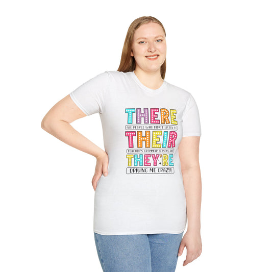 Funny Grammar Humor T-Shirt | Unisex Softstyle Tee