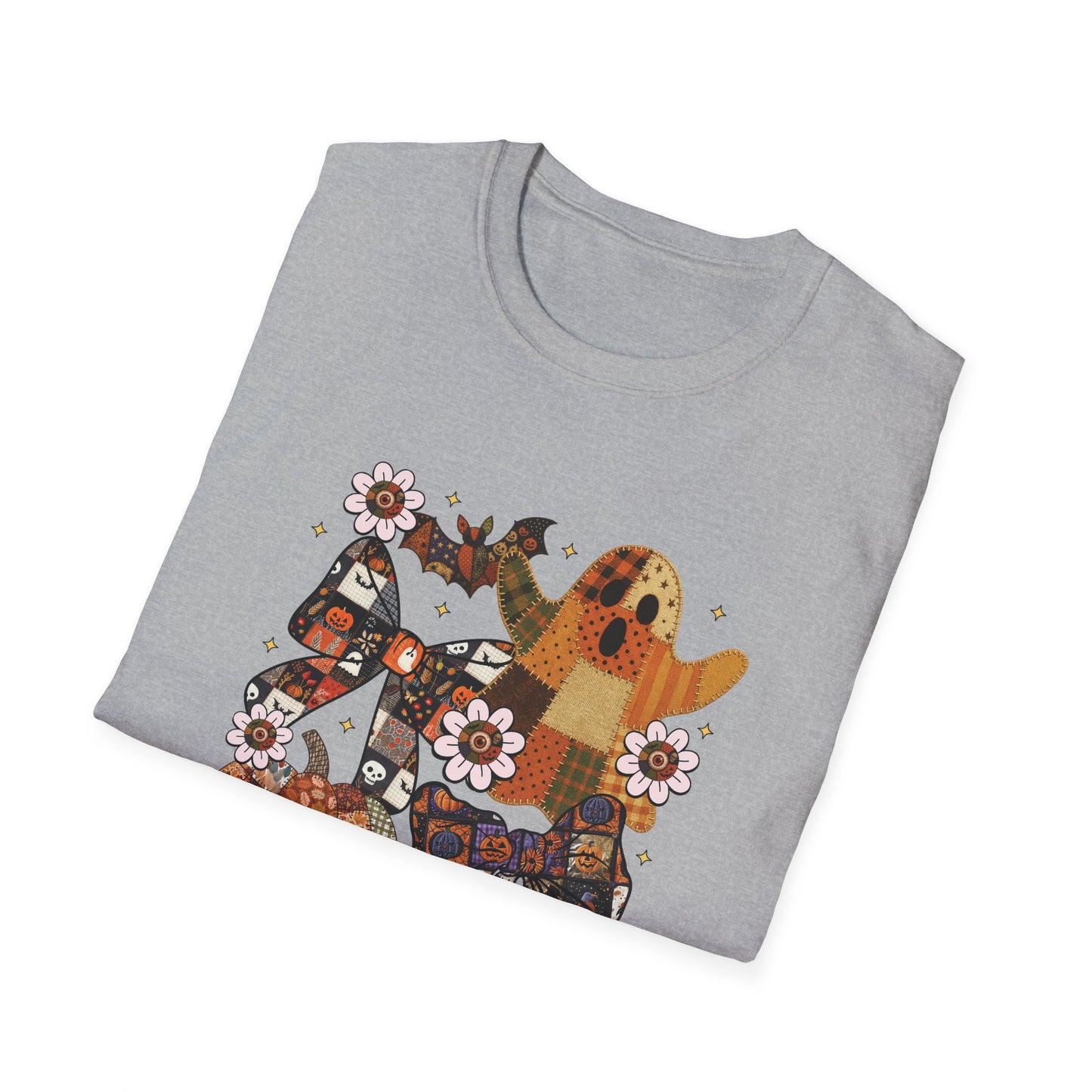 Fall Halloween Patchwork Tee Unisex T-Shirt