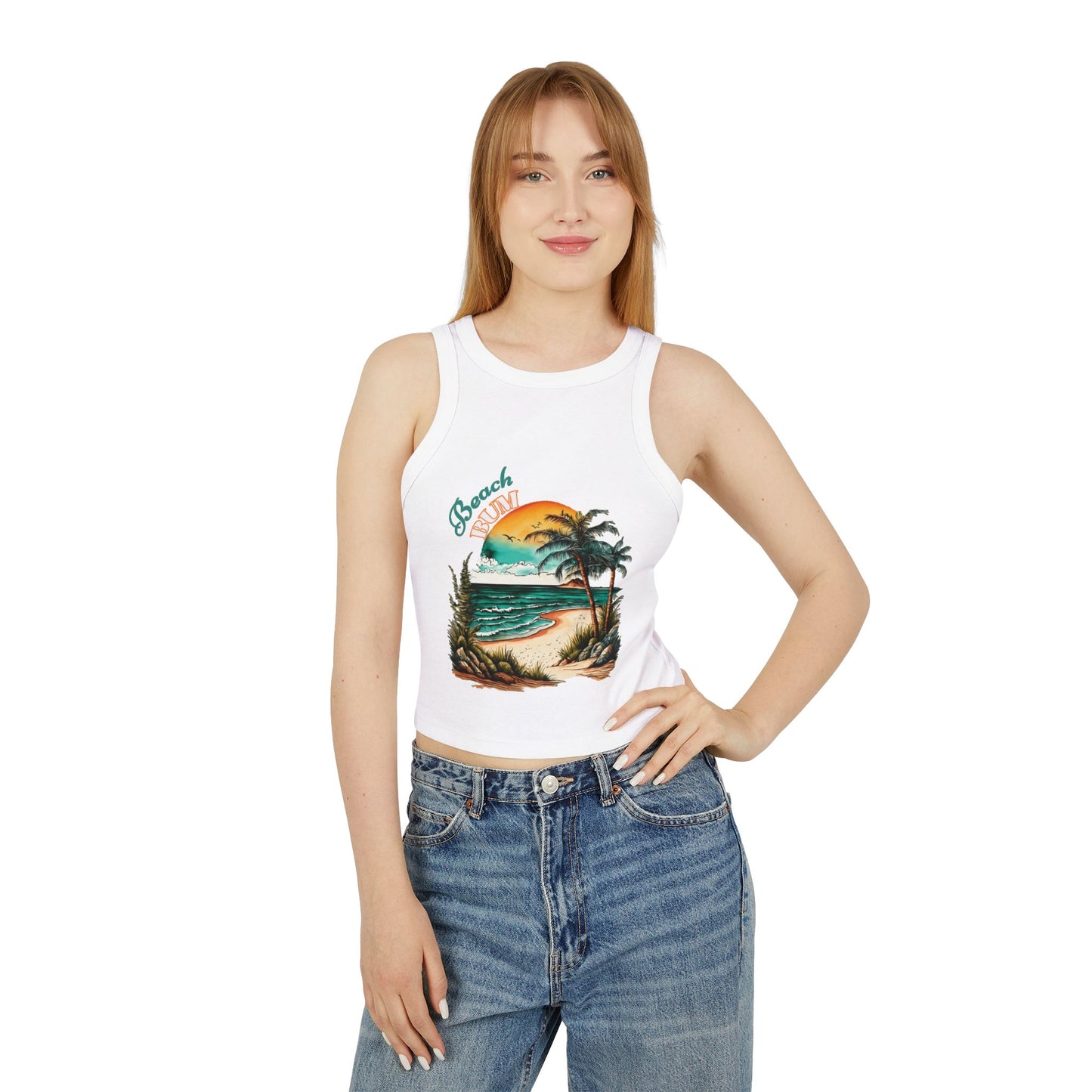 Beach Bum Cropped Tank Top