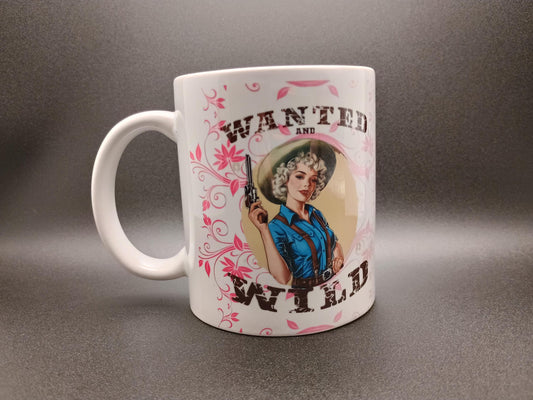 Vintage Style Cowgirl Coffee Mug