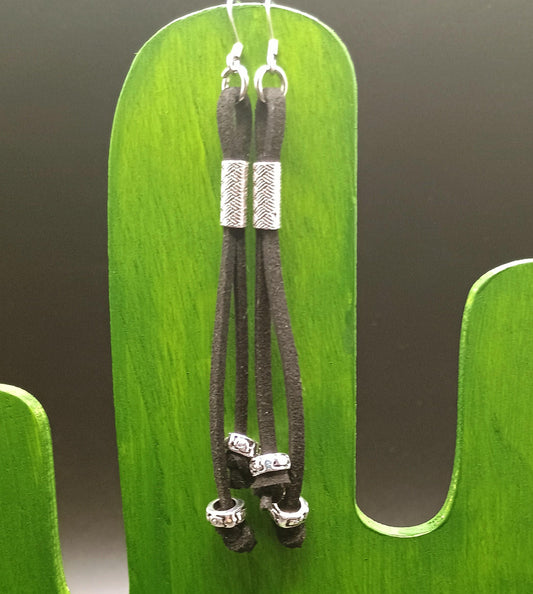 Leather Dangle Earrings