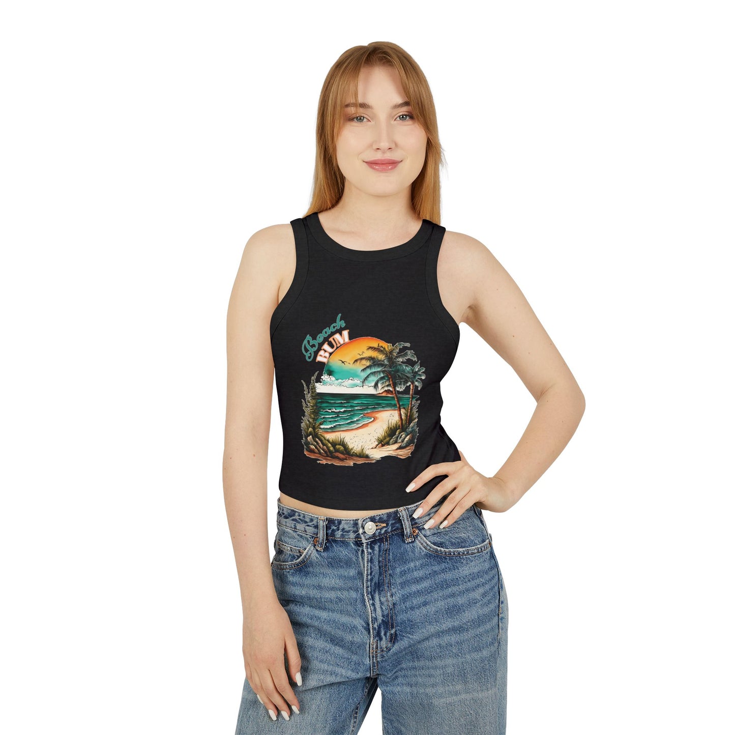 Beach Bum Cropped Tank Top