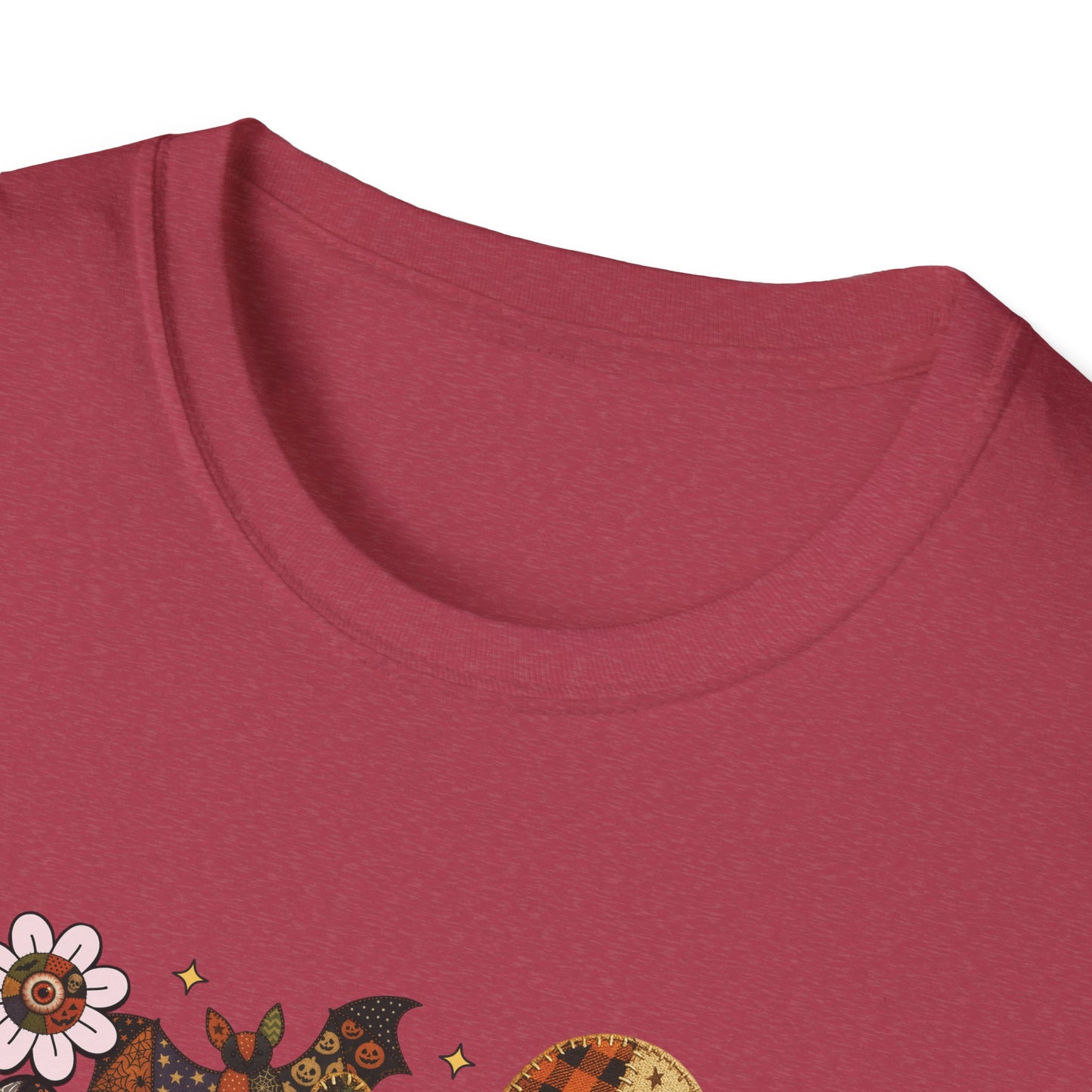 Fall Halloween Patchwork Tee Unisex T-Shirt