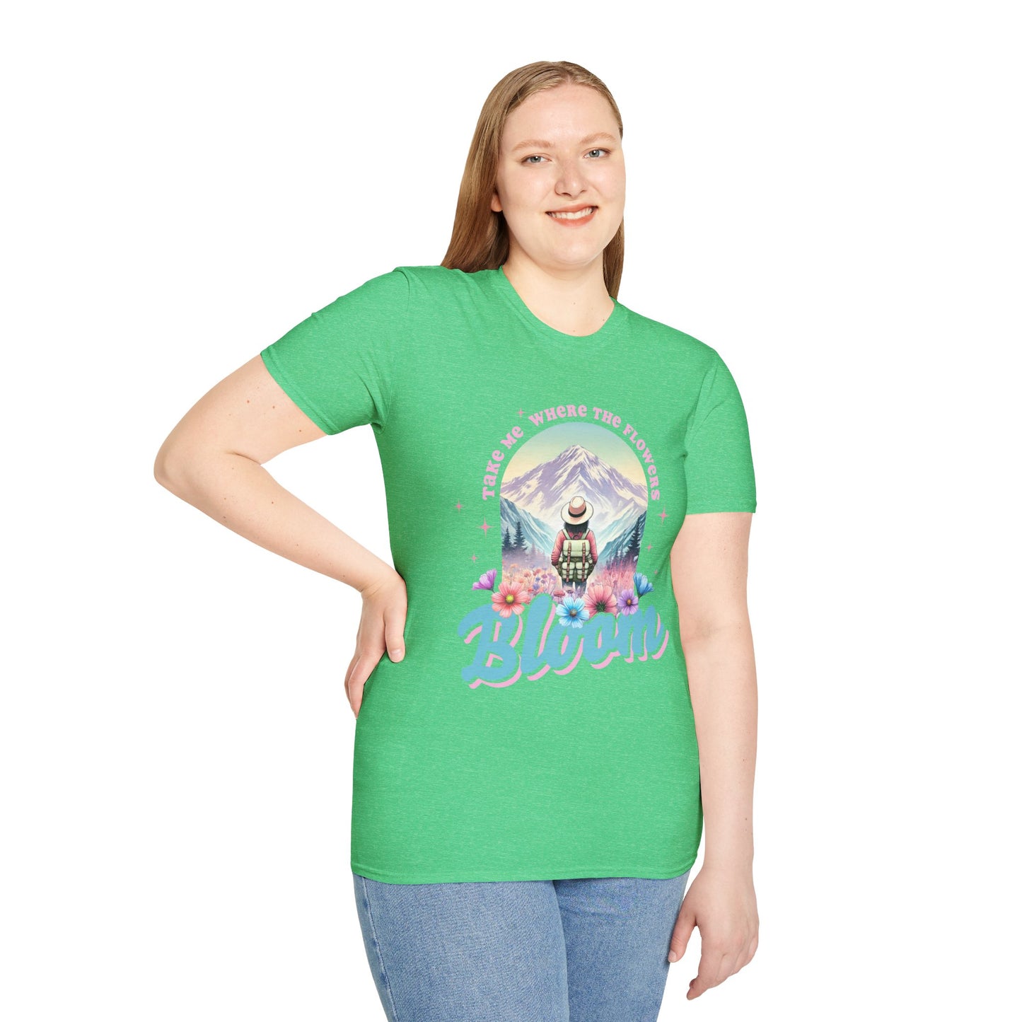 Blooming Adventure Unisex T-Shirt - Nature Lover's Gift, Boho Style Shirt