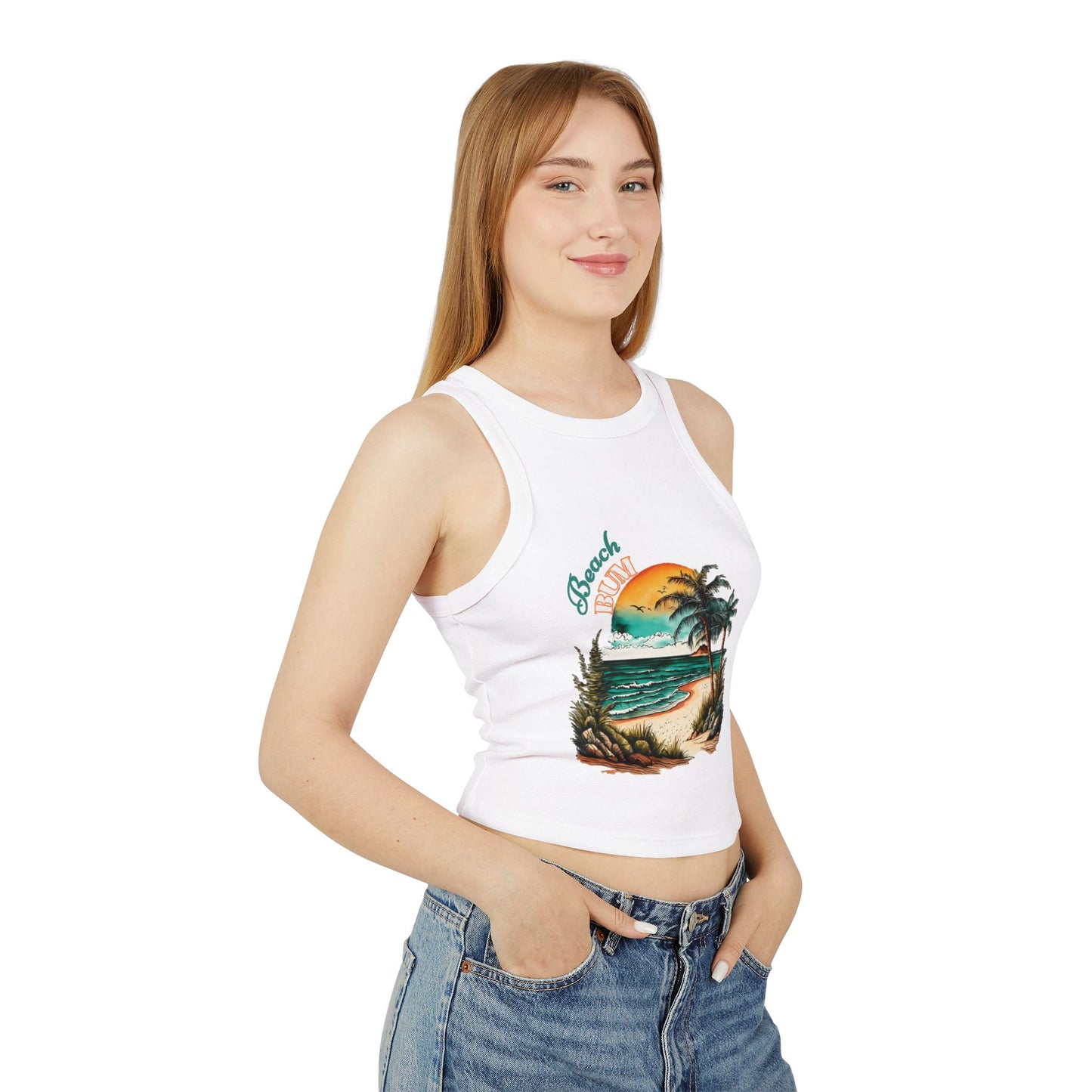Beach Bum Cropped Tank Top