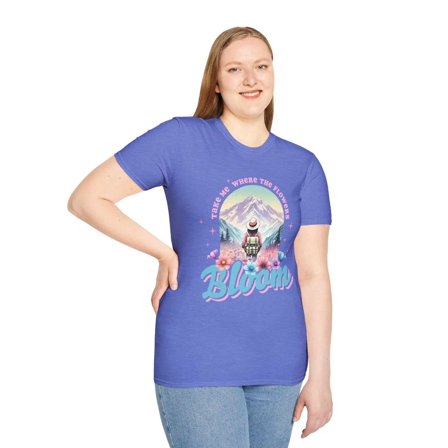Blooming Adventure Unisex T-Shirt - Nature Lover's Gift, Boho Style Shirt