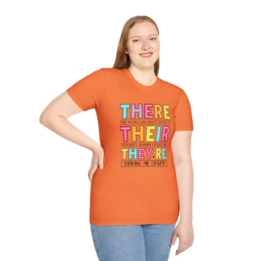 Funny Grammar Humor T-Shirt | Unisex Softstyle Tee
