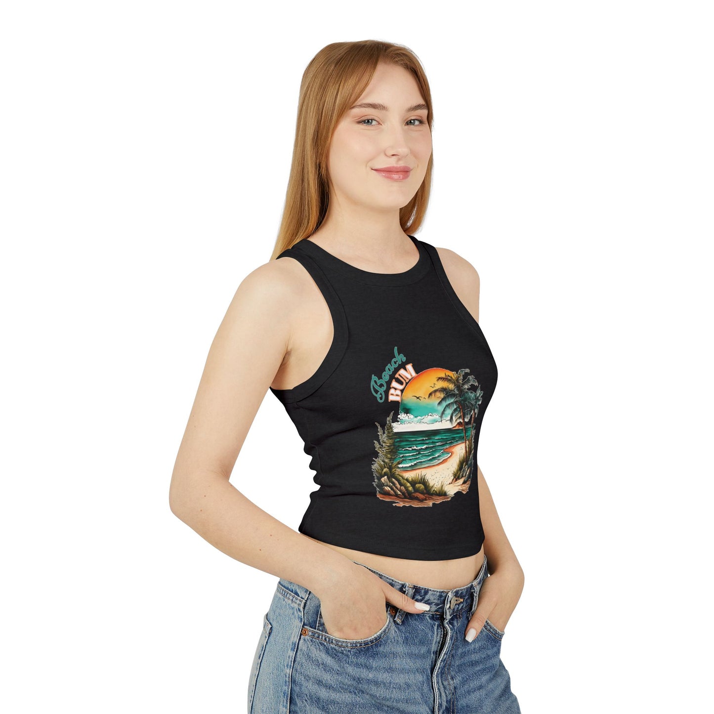 Beach Bum Cropped Tank Top