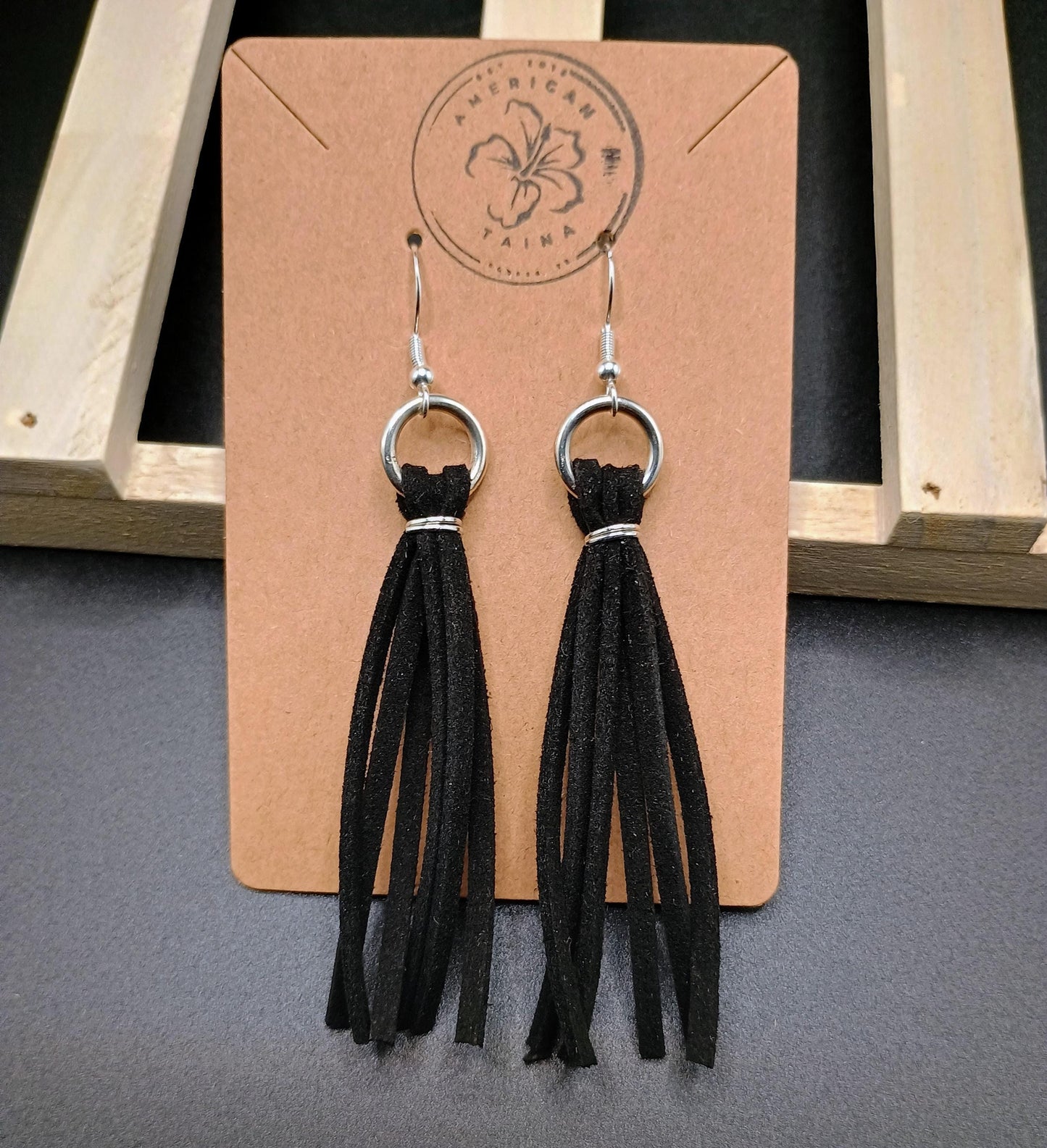 Leather Fringe Earrings