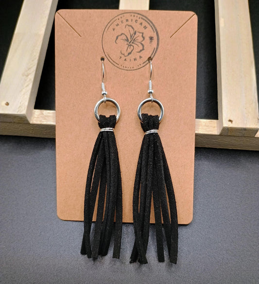 Leather Fringe Earrings