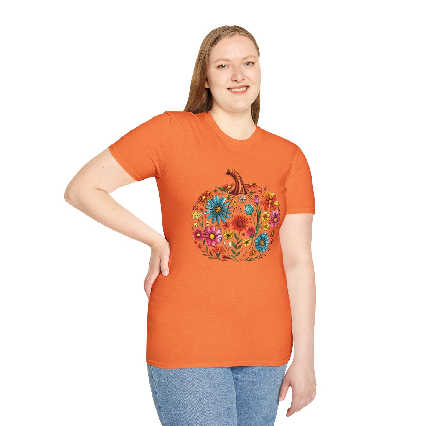 Floral Pumpkin T-Shirt