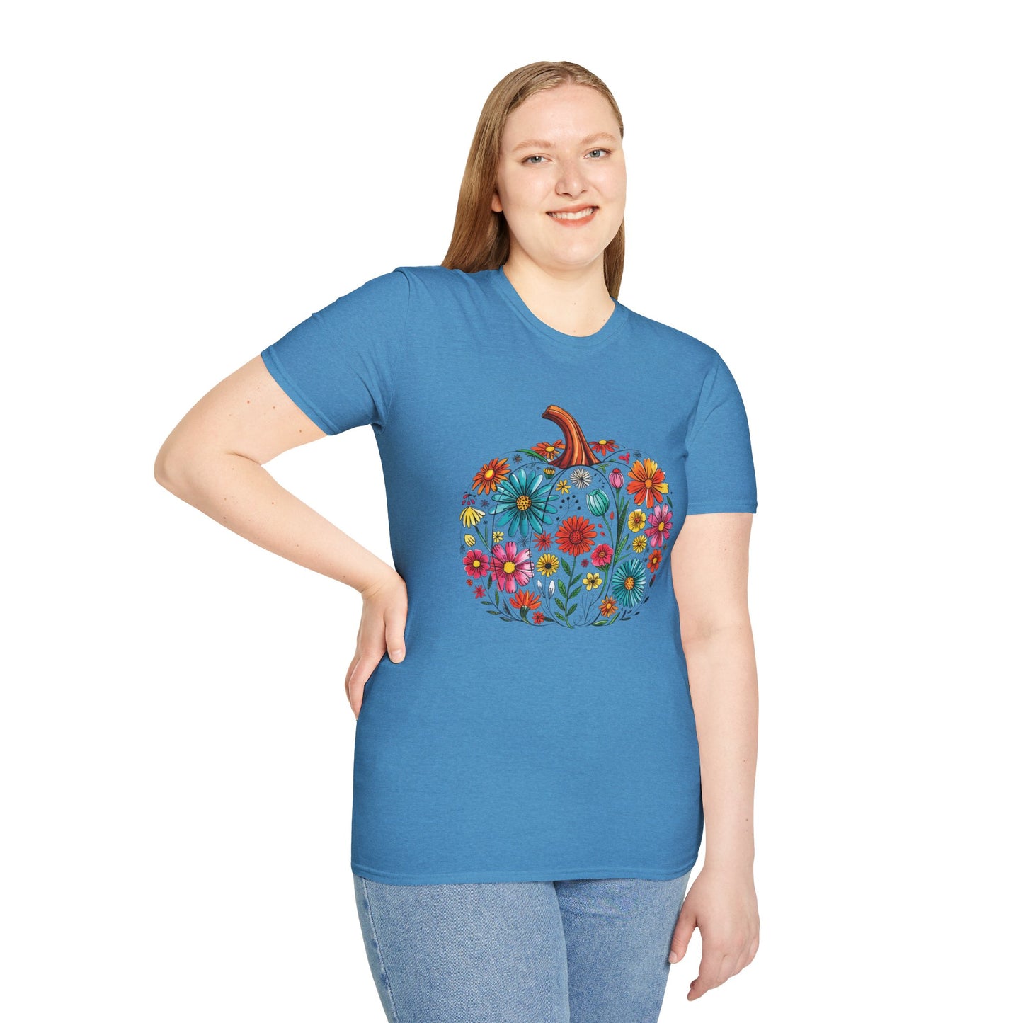 Floral Pumpkin T-Shirt