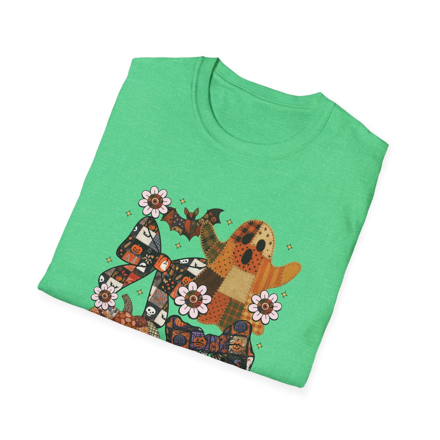 Fall Halloween Patchwork Tee Unisex T-Shirt