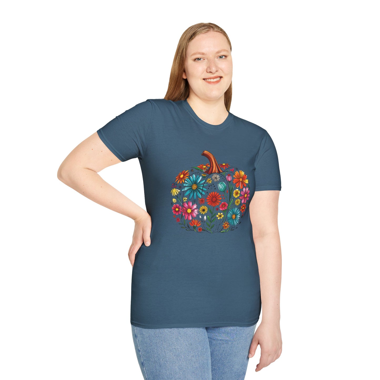 Floral Pumpkin T-Shirt
