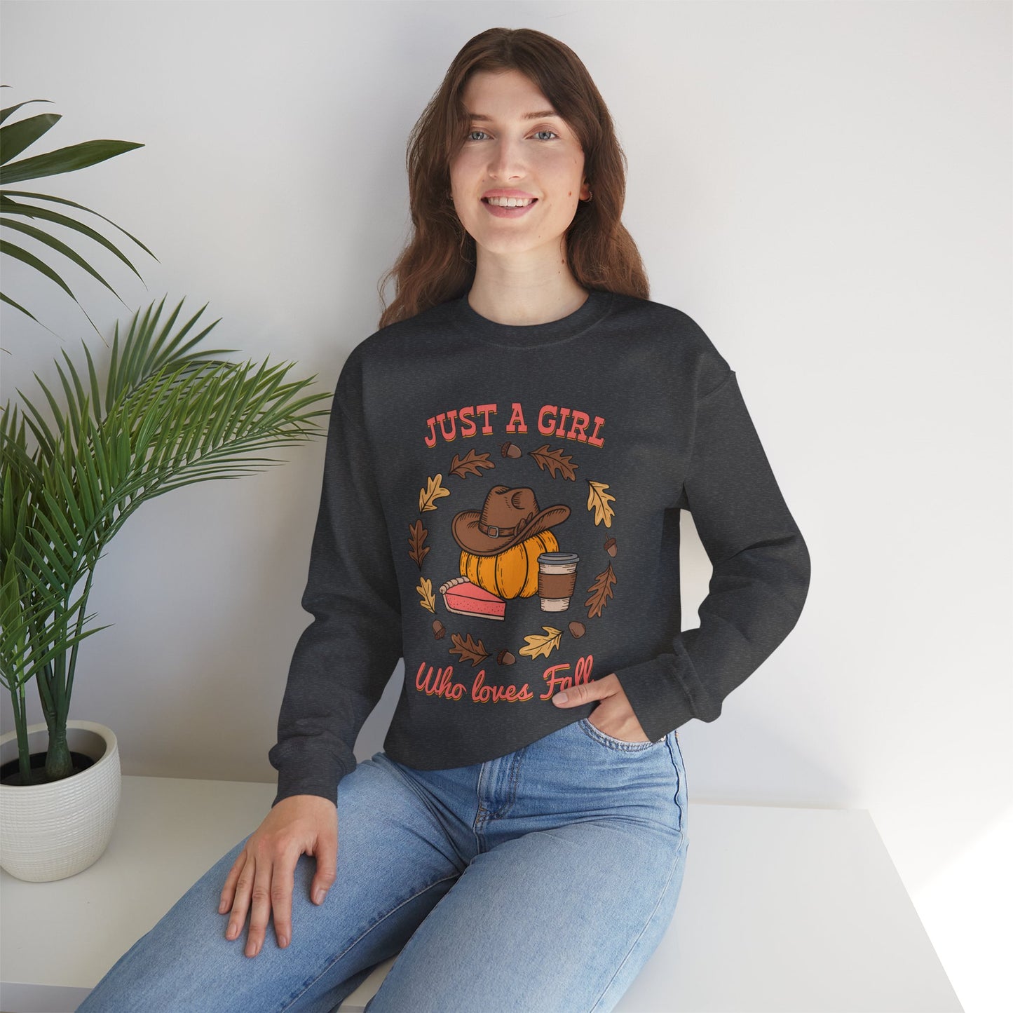 Fall Vibes Crewneck Sweatshirt, Cozy Sweatshirt for Girls, Autumn Fashion, Pumpkin Spice Sweatshirt, Fall Apparel, Perfect for Thanksgiving