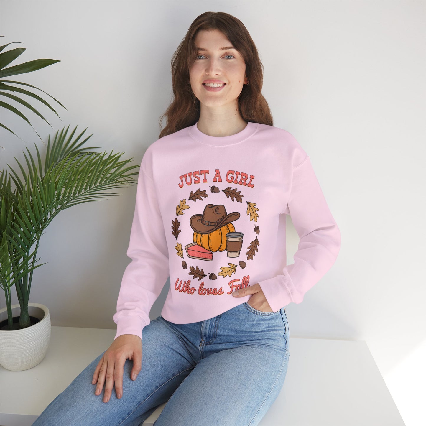 Fall Vibes Crewneck Sweatshirt, Cozy Sweatshirt for Girls, Autumn Fashion, Pumpkin Spice Sweatshirt, Fall Apparel, Perfect for Thanksgiving