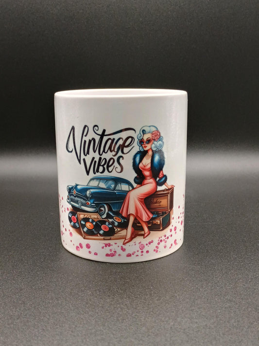 Vintage Vibes 11 oz Coffee Mug
