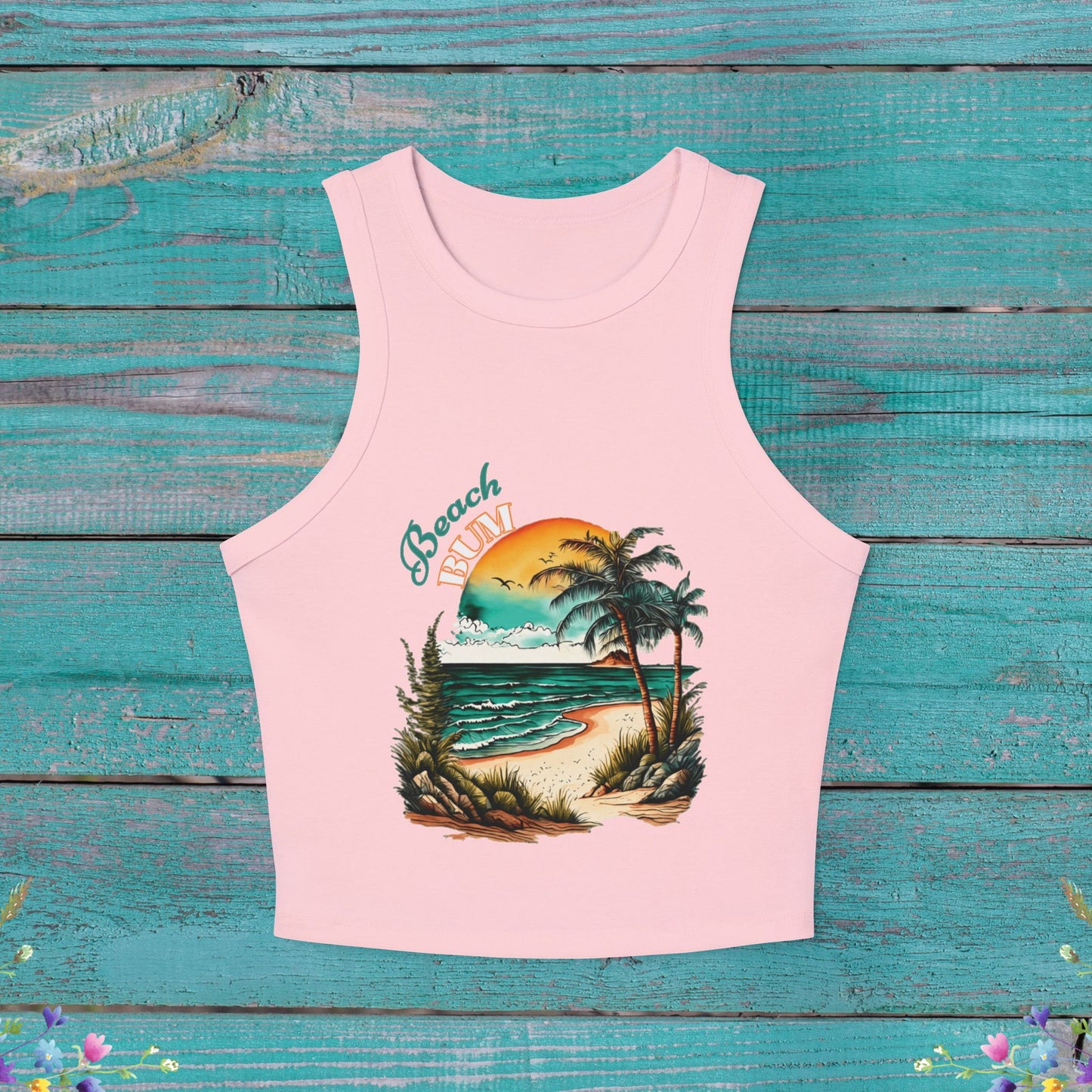Beach Bum Cropped Tank Top